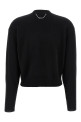 Trompe l'oeil cardigan sweater Black