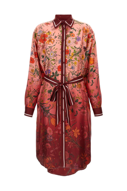 'Gucci Flora' print dress Multicolor