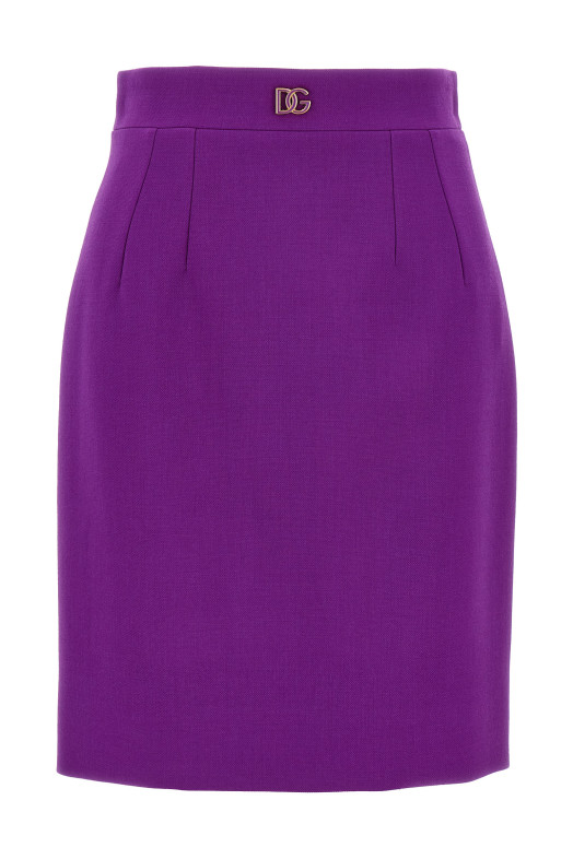 Metallic logo skirt Purple Metallic logo skirt Purple