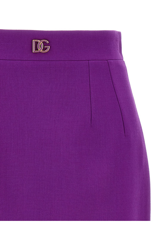 Metallic logo skirt Purple Metallic logo skirt Purple