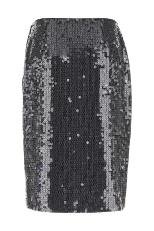 Юбка «Net Sequin Midi» Серая 11434630593059 Юбка «Net Sequin Midi» Серая 11434630593059