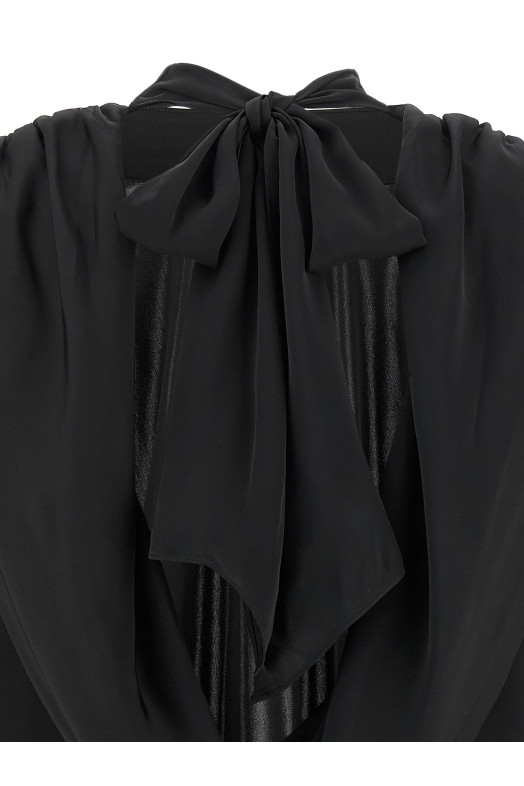 Топ «Satin Drapy Back» Черный 114331100100 Топ «Satin Drapy Back» Черный 114331100100