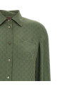 Шовкова сорочка GG зелена GUCCI 837016Z7ATQ3065