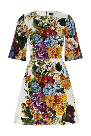 Сукня з квітковим принтом, різнокольорова DOLCE & GABBANA F6TZRTFSRQUHA5PC Сукня з квітковим принтом, різнокольорова DOLCE & GABBANA F6TZRTFSRQUHA5PC