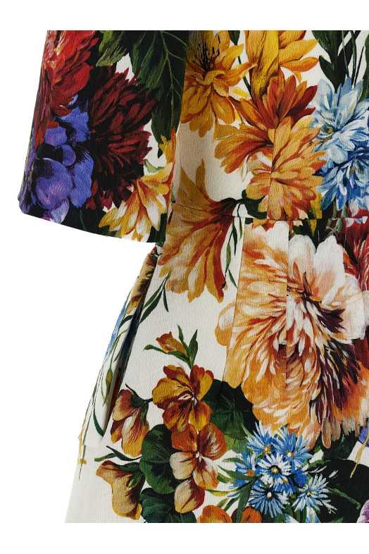 Сукня з квітковим принтом, різнокольорова DOLCE & GABBANA F6TZRTFSRQUHA5PC Сукня з квітковим принтом, різнокольорова DOLCE & GABBANA F6TZRTFSRQUHA5PC