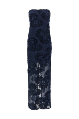 '3D Mesh Maxi' dress Blue '3D Mesh Maxi' dress Blue