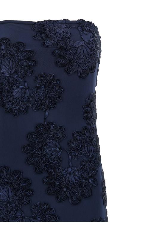 '3D Mesh Maxi' dress Blue '3D Mesh Maxi' dress Blue