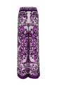 Брюки с принтом майолика, фиолетовые DOLCE & GABBANA FTDBNTHI1Y8I23TN