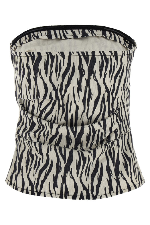 'Printed Denim' top Black-grey 'Printed Denim' top Black-grey