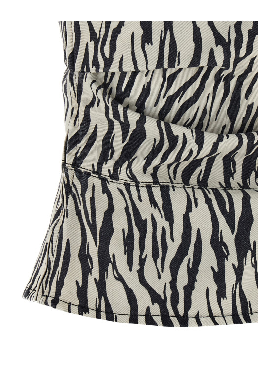 'Printed Denim' top Black-grey 'Printed Denim' top Black-grey