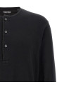 Футболка з ребристою бавовною Чорна TOM FORD JHL019JMC067LB999 Футболка з ребристою бавовною Чорна TOM FORD JHL019JMC067LB999