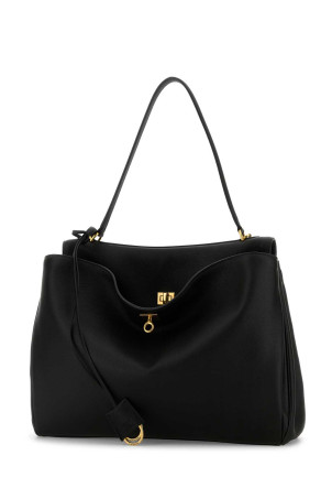 Черная кожаная сумка Rodeo большого размера Черная BALENCIAGA (7897442ABV5)