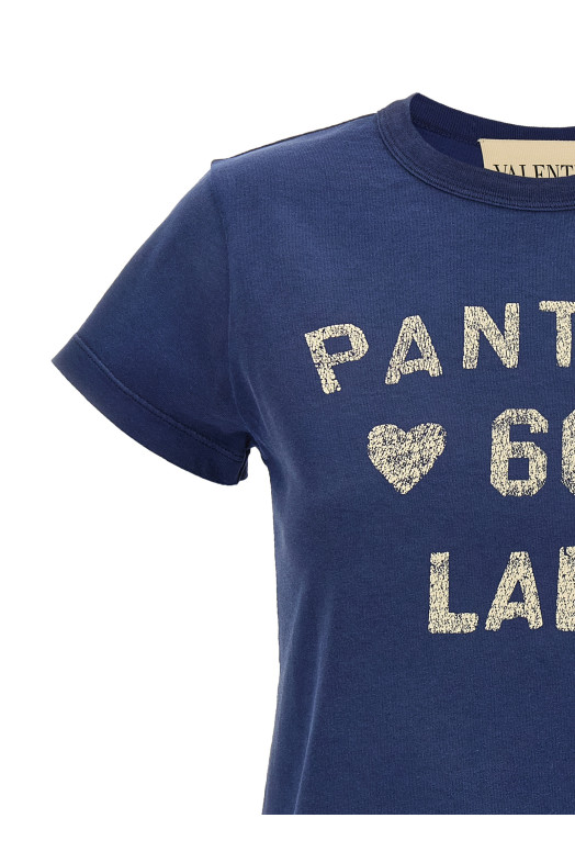 Valentino Garavani 'Panther Lady' T-shirt Blue Valentino Garavani 'Panther Lady' T-shirt Blue