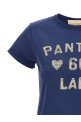 Valentino Garavani 'Panther Lady' T-shirt Blue Valentino Garavani 'Panther Lady' T-shirt Blue