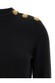 Еко-кашеміровий светр на ґудзиках Чорний BALMAIN FF1KD095KI870PA Еко-кашеміровий светр на ґудзиках Чорний BALMAIN FF1KD095KI870PA
