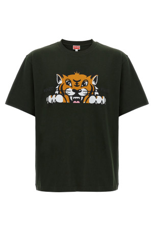 Футболка «Kenzo Happy Tiger» Зеленая FF65TS4514SG51 Футболка «Kenzo Happy Tiger» Зеленая FF65TS4514SG51