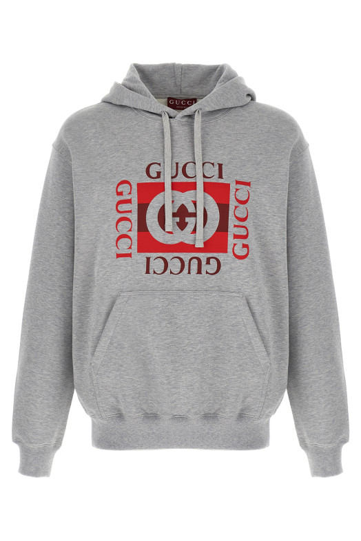 'Gucci Incrocio GG' худи с принтом Серый 788771XJHDP1230