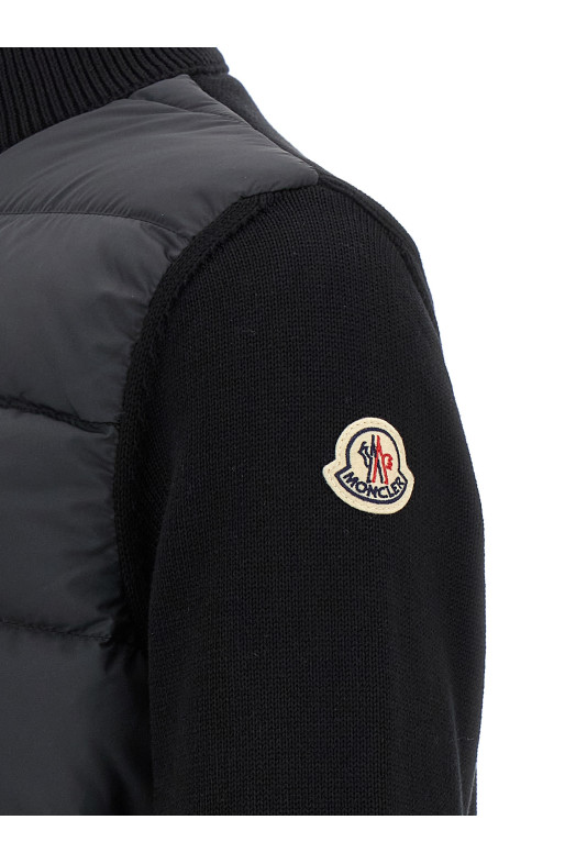 Кардиган з підкладкою Чорний MONCLER K20919B00003M1367999 Кардиган з підкладкою Чорний MONCLER K20919B00003M1367999