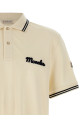 Поло з вишитим логотипом Бежеве MONCLER K20918A0000589B3G050 Поло з вишитим логотипом Бежеве MONCLER K20918A0000589B3G050