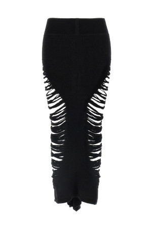 'Calf Dauphine' skirt Black