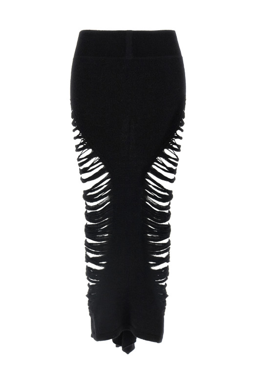 'Calf Dauphine' skirt Black