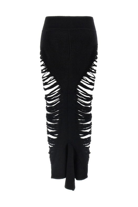 'Calf Dauphine' skirt Black