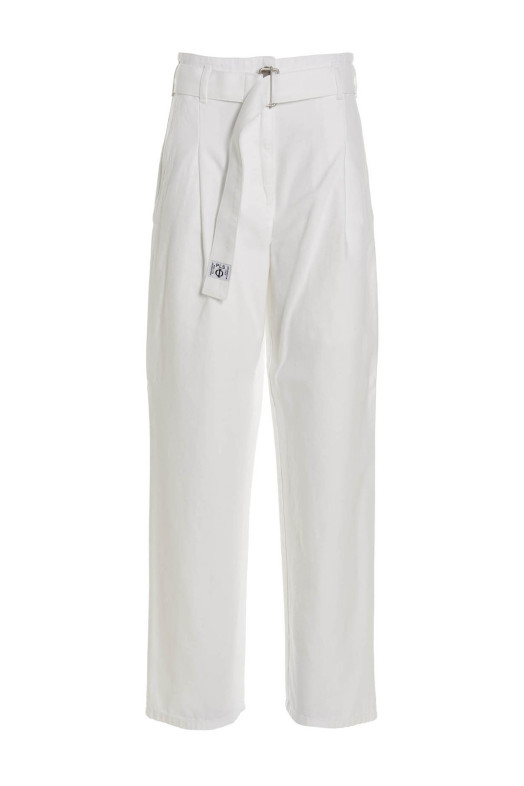 Belted jeans White