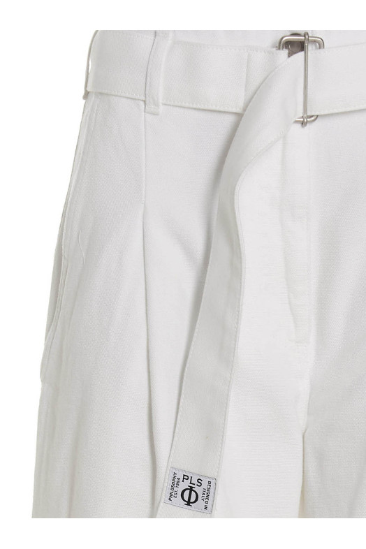Belted jeans White
