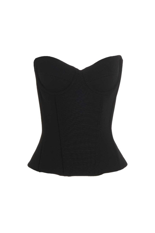 Бюстгіп-топ Чорний BALENCIAGA (725065TNV031000)
