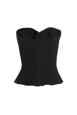 Бюстье-топ Черный BALENCIAGA (725065TNV031000)