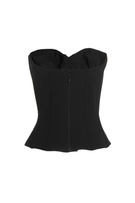 Бюстгіп-топ Чорний BALENCIAGA (725065TNV031000)