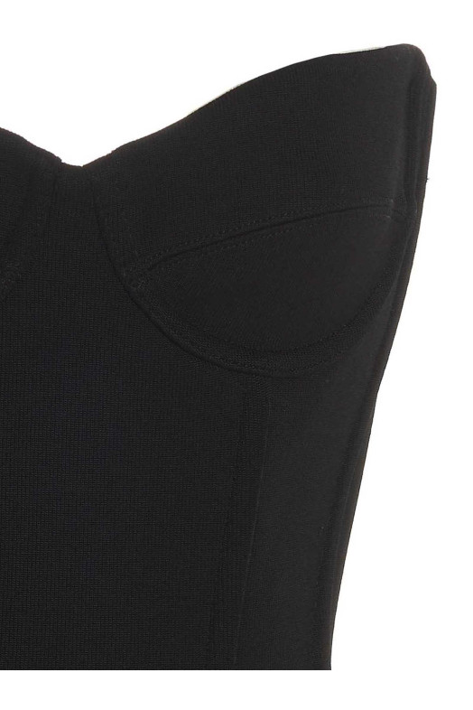 Бюстгіп-топ Чорний BALENCIAGA (725065TNV031000)