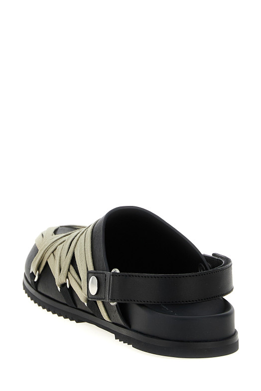 RICK OWENS 'Гранола' сабо Black RP02E4817LOOW109 RICK OWENS 'Гранола' сабо Black RP02E4817LOOW109