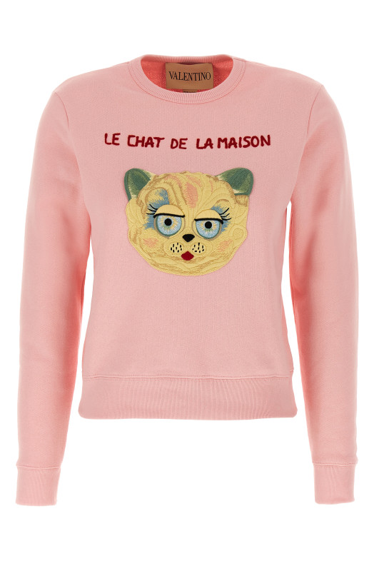 Valentino Garavani 'Le Chat de la Maison' sweatshirt Pink