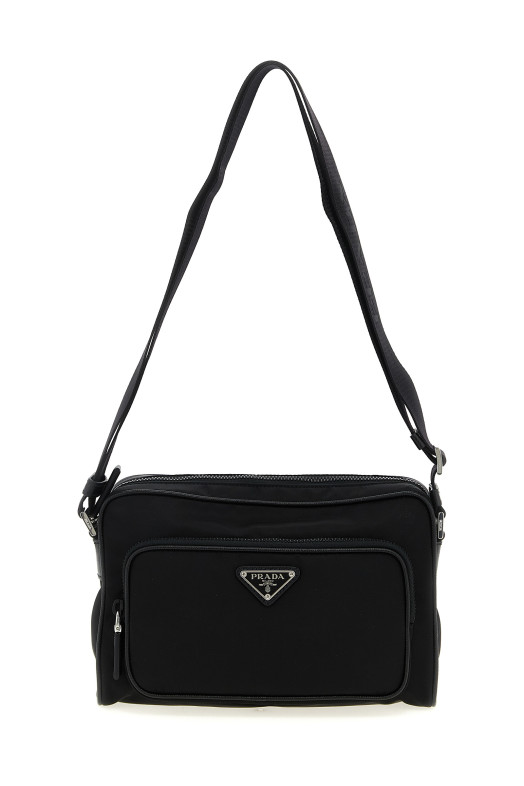 Re-Nylon medium shoulder bag Black