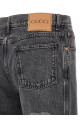 Lasered Double G jeans Gray