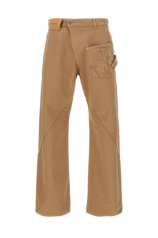 Брюки Twisted Workwear, бежевые J.W.ANDERSON TR0405PG1744130 Брюки Twisted Workwear, бежевые J.W.ANDERSON TR0405PG1744130