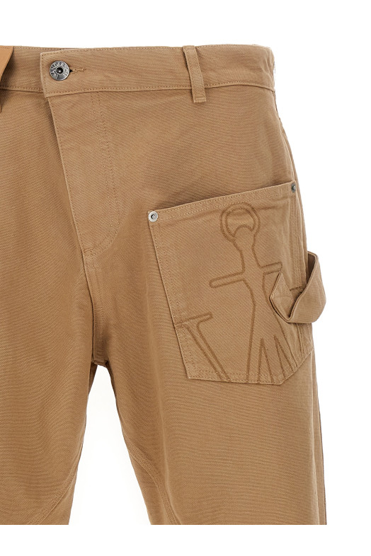 Брюки Twisted Workwear, бежевые J.W.ANDERSON TR0405PG1744130 Брюки Twisted Workwear, бежевые J.W.ANDERSON TR0405PG1744130