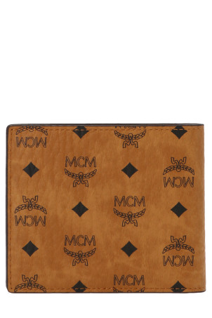 Кошелек с логотипом по всей поверхности, коричневый MCM MXSAAVI04CO