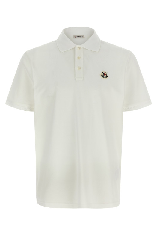 Поло с логотипом Белый MONCLER K20918A0001484556002 Поло с логотипом Белый MONCLER K20918A0001484556002