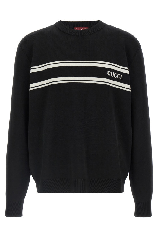 Светр «Intarsio Gucci» Чорно-сірий 834313XKEZK1070