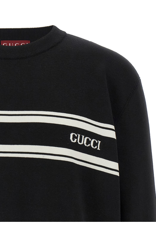 Светр «Intarsio Gucci» Чорно-сірий 834313XKEZK1070