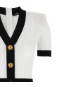 Трикотажне плаття Чорно-сіре BALMAIN FF1R6033KI50EAB Трикотажне плаття Чорно-сіре BALMAIN FF1R6033KI50EAB