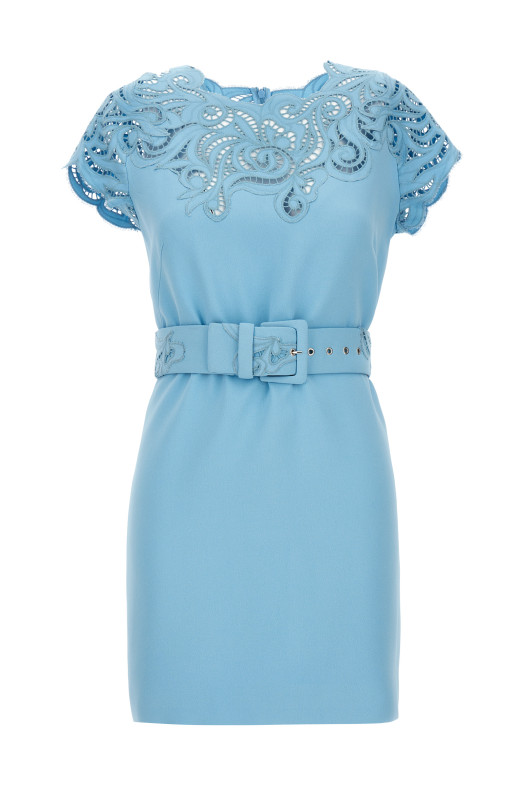 Платье из кружева Light Blue ERMANNO SCERVINO (D422Q359CCILM64120)