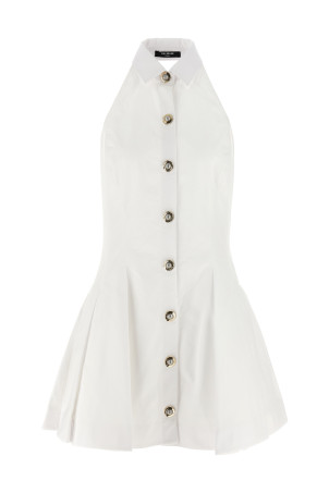 'Halterneck' dress White