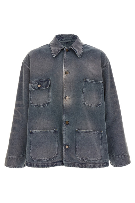 Blouson canvas distressed Blue Blouson canvas distressed Blue
