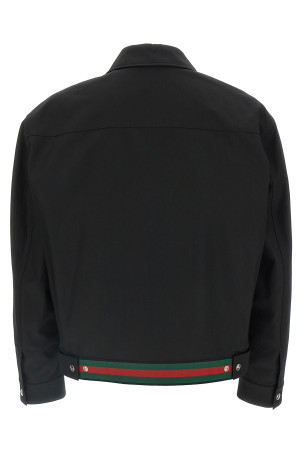 Бавовняна куртка Чорна GUCCI 827503ZAQH51000 Бавовняна куртка Чорна GUCCI 827503ZAQH51000