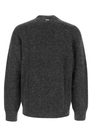 Charcoal stretch alpaca blend sweater Gray SALVATORE FERRAGAMO (122492777966)