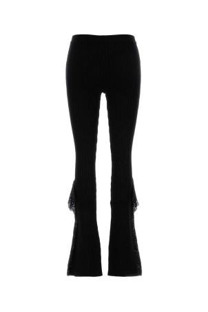 Чорні трикотажні штани з розкльошеними штанинами BLUMARINE (2P185A) Чорні трикотажні штани з розкльошеними штанинами BLUMARINE (2P185A)