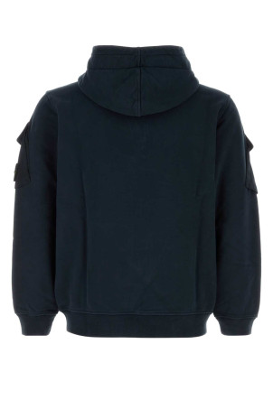 Світло-синя бавовняна кофта Black STONE ISLAND (610000920)